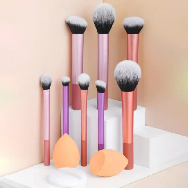 8Pcs Professional Synthetic Makeup Brush Kit – Soft & Durable Foundation Blush Eyeshadow Tools – No Shedding, Flawless Blend