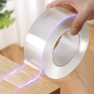 Heavy-Duty Nano Tape Double-Sided Adhesive – Traceless Waterproof Gel Tape for Bathroom, Kitchen & Sink (0.8" or 1.2" Width | Available in 3.3ft, 6.5ft, 10ft, and 16.4ft  Lengths)