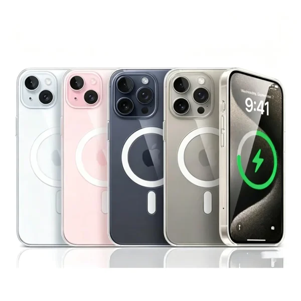 Luxury Clear Matte MagSafe Case for iPhone 18/17/16/15/14/13/12/11 Pro Max Plus – Magnetic Wireless Charging Cover - Anti-Fingerprint