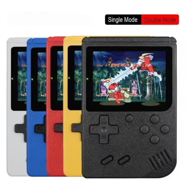 Retro Handheld Game Console 3.0 Inch Color LCD – 400 Built-in 8-Bit Games, Portable Kids Gaming Player with Rechargeable Battery